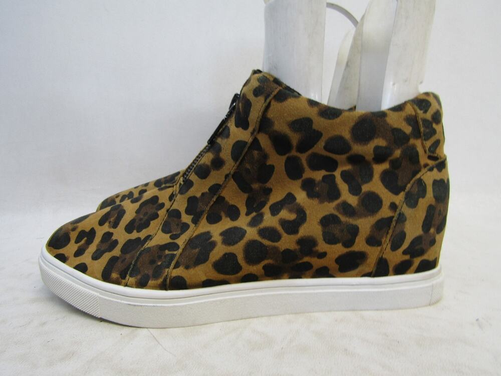 Blondo Womens Size 10 M Cheetah Print Suede Zip Ankle Fashion Boots Booties